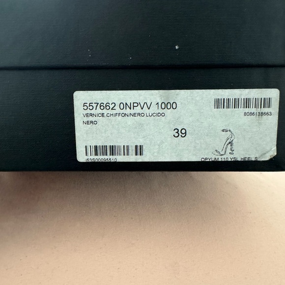 Saint Laurent Black Stiletto Heels with Minimalist Design Opyum - Picture 12 of 12